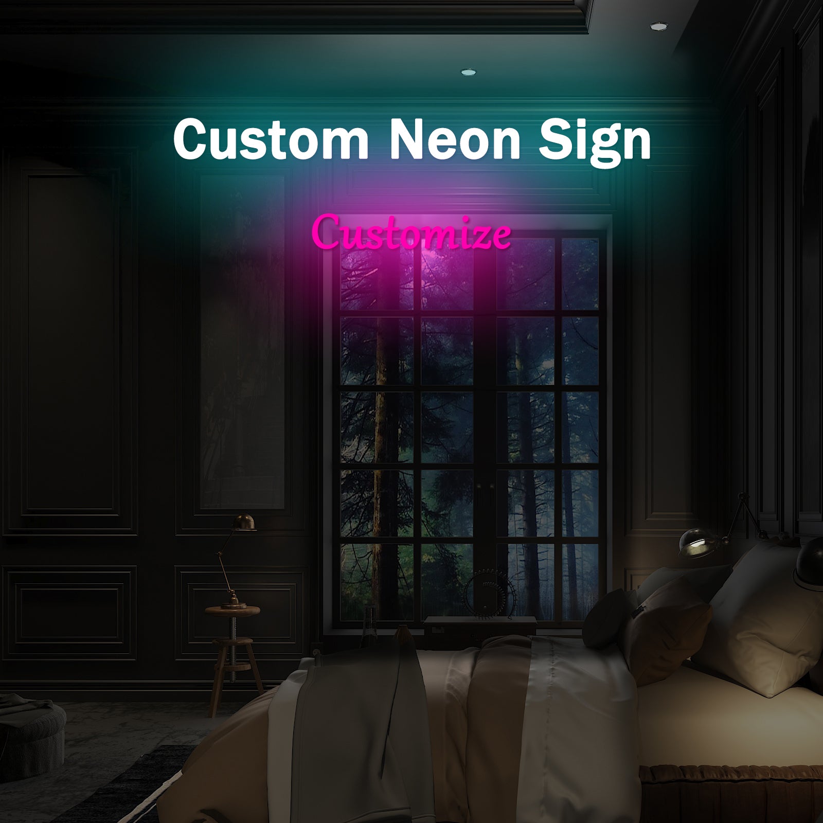 Custom Neon Sign 2 Lines Text